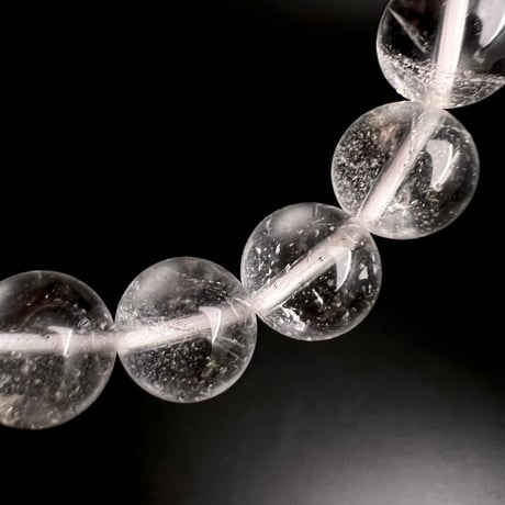 【アンナプルナ産】"手磨き加工"天然ヒマラヤ水晶ブレスレット②10mm内径17cm/Annapurna Himalayan Quartz Bracelet