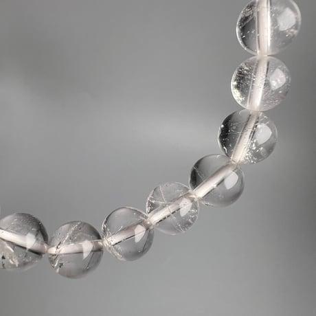 【ガネッシュヒマール産】天然ヒマラヤ水晶ブレスレット8mm内径15cm/Ganesh Himal Himalayan Quartz Bracelet