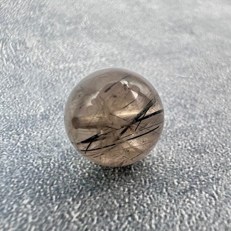 【ガネッシュヒマール産】アクチノライトイン天然ヒマラヤ水晶ビーズ⑪/Ganesh Himal Actinolite in Himalayan Quartz beads