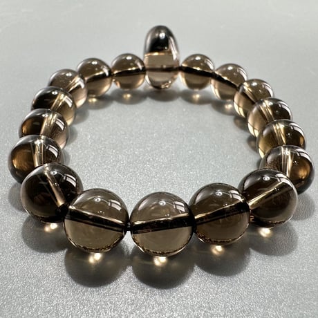 ガウリシャンカール産天然ヒマラヤスモーキークォーツデザインブレスレット/Gaurishankar Himalayan Smoky Quartz Bracelet