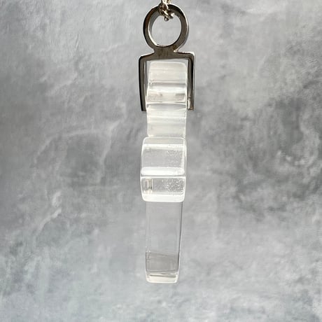 【ガネッシュヒマール産】天然ヒマラヤ水晶クロスペンダントトップ⑤/Ganesh Himal Himalayan Quartz Cross Pendant Top