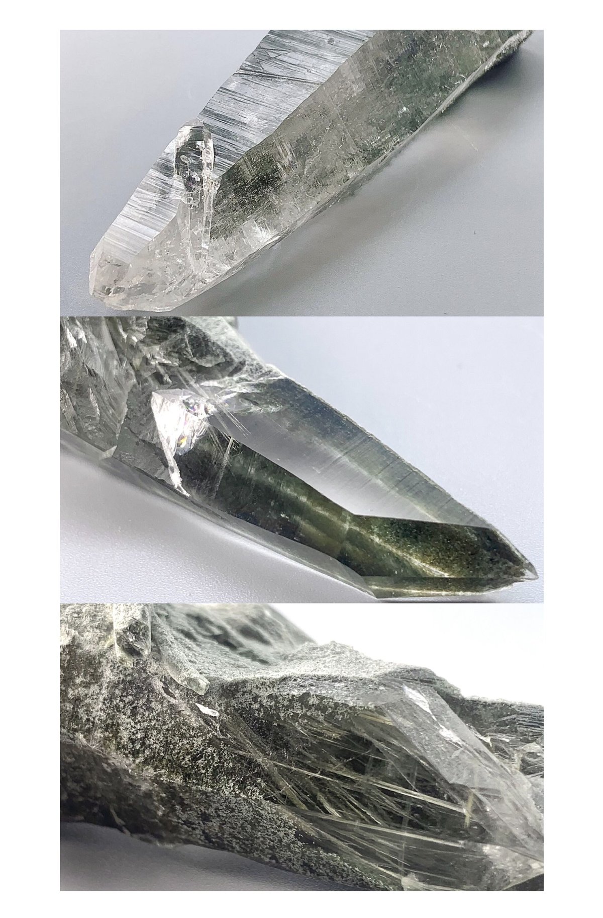 ガネッシュヒマールラパ産アクチノライト、クローライト、アンフィ