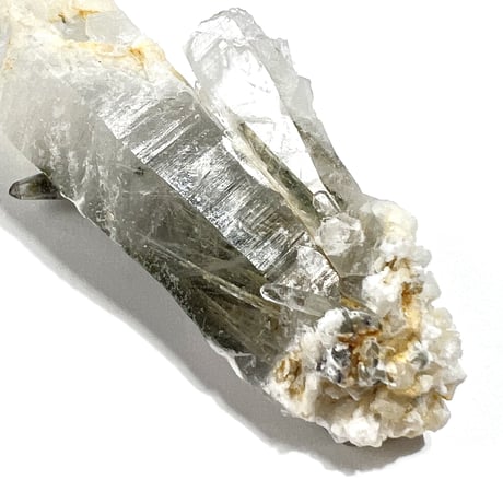 【ガネッシュヒマール産】クローライト&アクチノライトイン天然ヒマラヤ水晶/GaneshHimal Chlorite&Actinolite in Himalayan Quartz