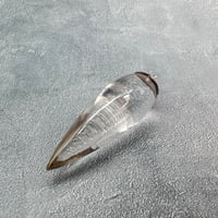 【ガネッシュヒマール産】天然ヒマラヤ水晶"手磨き加工"ペンデュラムペンダントトップ/Ganesh Himal Himalayan Quartz Pendulum Pendant Top
