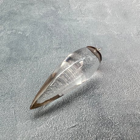 【ガネッシュヒマール産】天然ヒマラヤ水晶"手磨き加工"ペンデュラムペンダントトップ/Ganesh Himal Himalayan Quartz Pendulum Pendant Top