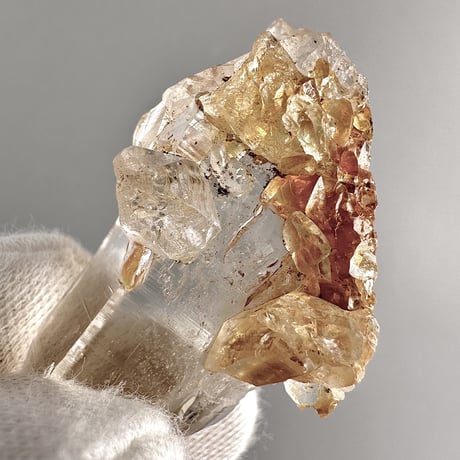 【ガネッシュヒマール産】リモナイトイン天然ヒマラヤ水晶ミニポイント"II"/Ganesh Himal Limonite in Himalayan Quartz Mini Point