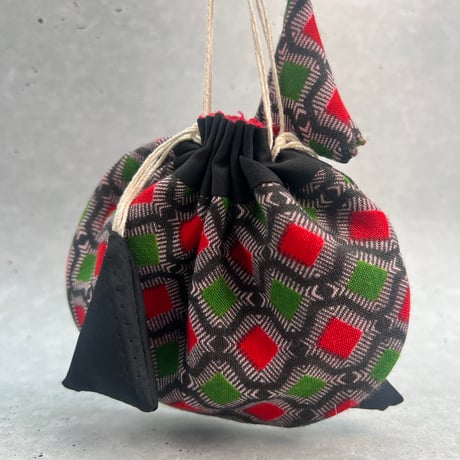 "Thaili" handmade in Nepal🇳🇵C-①〜⑧ "タイリ(巾着袋)"ネパール産ハンドメイド