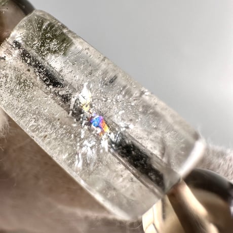 ガネッシュヒマール産ヒマラヤ水晶&ガウリシャンカール産スモーキークォーツデザインブレスレット/GaneshHimal&Gaurishankar Design Bracelet