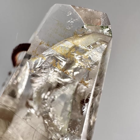 【ガネッシュヒマール産】リモナイトイン天然ヒマラヤ水晶ペンダント/GaneshHimal Limonite in Natural Pendant