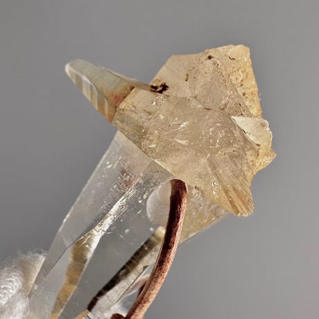 【ガネッシュヒマール産】リモナイトイン天然ヒマラヤ水晶ペンダント/ GaneshHimal Limonite in Natural Pendant