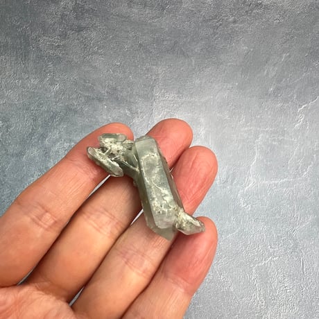 【マナスル産】クローライトイン天然ヒマラヤ水晶⑤/Manaslu Chlorite in Himalayan Quartz