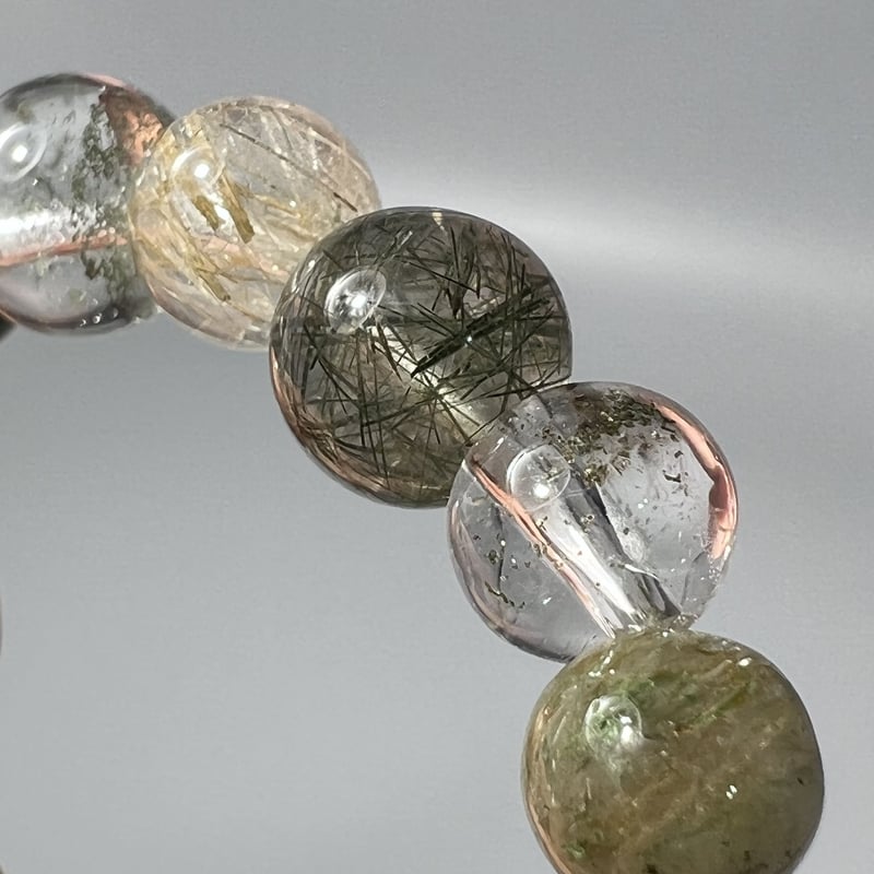 ネパールガネーシュヒマール産クローライト&ブラックトルマリン