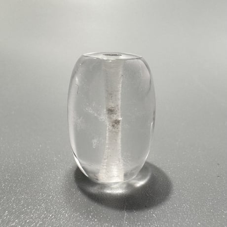 カイラス産"手磨き"天然ヒマラヤ水晶 バレルビーズ① Kailash Himalayan Quartz Barrel beads