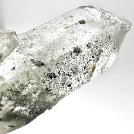 マナスル産クローライトインヒマラヤ水晶ポイント/Manaslu Chlorite in Himalayan Quartz Point