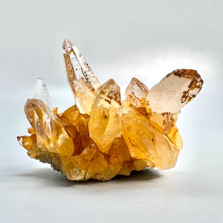 【ガネッシュヒマール産】リモナイトイン天然ヒマラヤ水晶クラスター/Ganesh Himal Limonite in Himalayan Quartz Cluster
