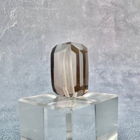 【ガウリシャンカール産】天然ヒマラヤスモーキークォーツ"手磨き加工"スクエアビーズ②/Gaurishankar Himalayan Smoky Quartz Square Beads