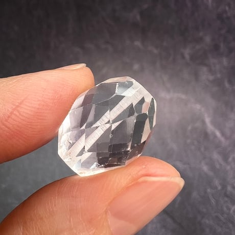 【カイラス産】天然ヒマラヤ水晶多面カットビーズ④/Kailash Himalayan Quartz Multi Cut Beads