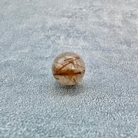 【ガネッシュヒマール産】アクチノライトイン天然ヒマラヤ水晶ビーズ⑫/Ganesh Himal Actinolite in Himalayan Quartz beads