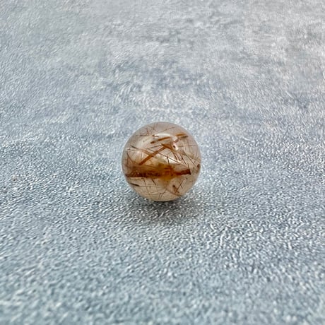 【ガネッシュヒマール産】アクチノライトイン天然ヒマラヤ水晶ビーズ⑫/Ganesh Himal Actinolite in Himalayan Quartz beads