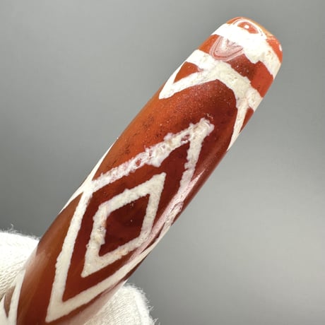 天珠 （めのう）/ カーネリアン ⑥ Dzi Beads Carnelian