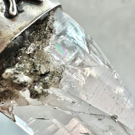 【ガネッシュヒマール産】天然ヒマラヤ水晶シルバー925ペンダントトップ/Ganesh Himal Himalayan Quartz S/V925 Pendant Top