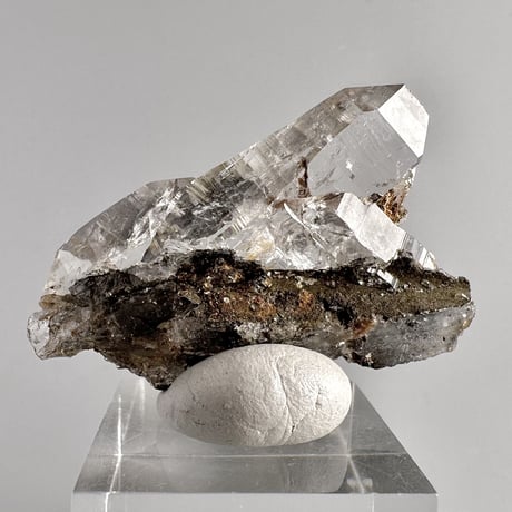 【ガネッシュヒマール産】マイカイン天然ヒマラヤ水晶 ミニポイント/Ganesh Himal Limonite in Himalayan Quartz Mini Point