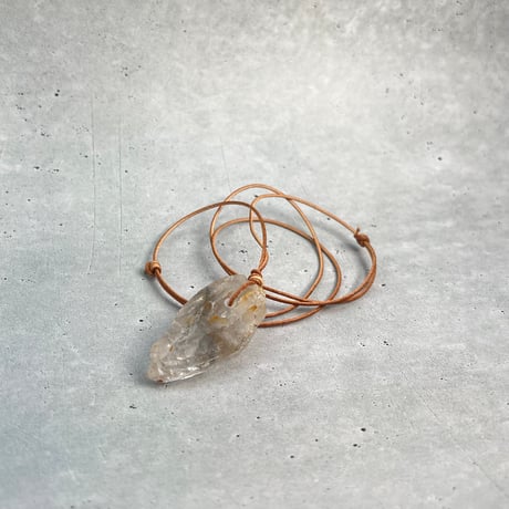 【ガネッシュヒマール産】リモナイトイン天然ヒマラヤ水晶ペンダント①/Ganesh Himal Limonite in Natural Pendant
