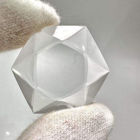 【ガネッシュヒマール産】天然ヒマラヤ水晶"ヘキサゴン六芒星"ルース⑤/Ganesh Himal Himalayan Quartz Hexagon×Hexagram Loose