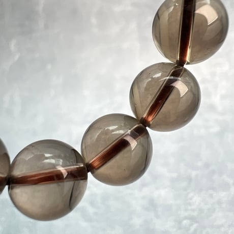 ハイクオリティ【ガウリシャンカール産】天然ヒマラヤスモーキークォーツブレスレット(10mm内径15cm)/Gaurishankar Himalayan Smoky Quartz Bracelet