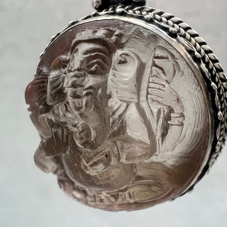 【ガウリシャンカール産】天然ヒマラヤスモーキークォーツ"ガネーシャ様"ペンダントトップ②/Gaurishankar Himalayan Smoky Quartz "Ganesha" pendant