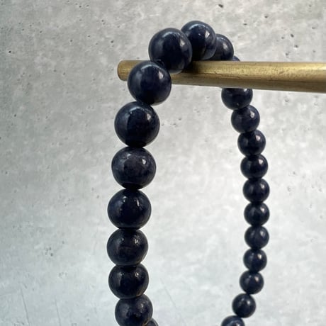 【天然サファイア】ブレスレット(6.8mm内径16cm)①/Sapphire Bracelet