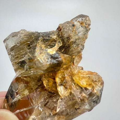 ハイクオリティ【ガネッシュヒマール産】リモナイトイン天然ヒマラヤ水晶/Ganesh Himal Limonite in Himalayan Quartz
