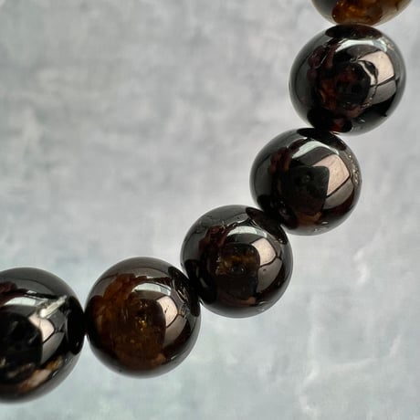 ネパール産🇳🇵ヒマラヤドラバイトトルマリン ブレスレット9mm内径16/Nepal Himalayan dravite tourmaline Bracelet