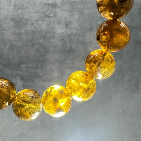 ネパール産🇳🇵ハニートルマリンブレスレット10mm内径15/Nepal Honey Tourmaline Bracelet