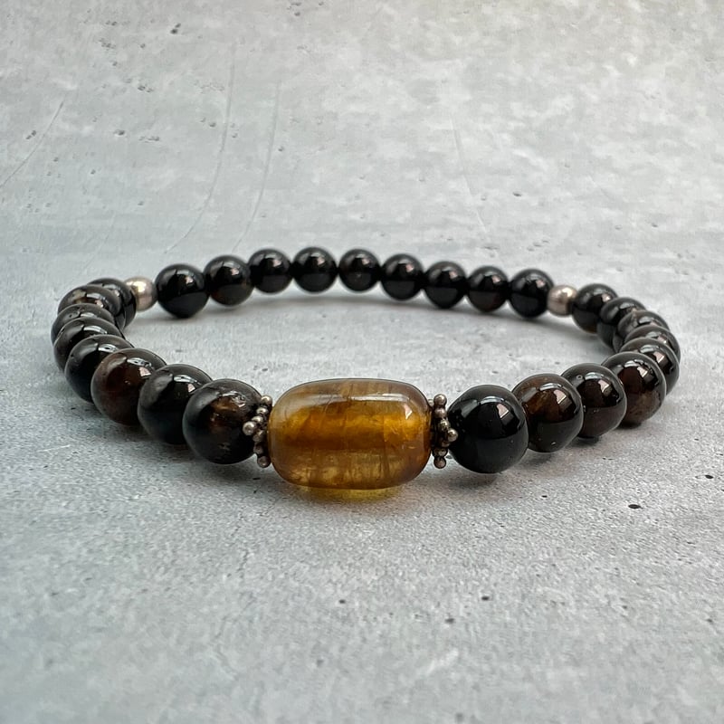 ネパール産トルマリンハニーカラーブレスレット