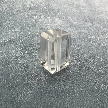 【ガネッシュヒマール産】天然ヒマラヤ水晶"手磨き加工"スクエアビーズ④/Ganesh Himal  Himalayan Quartz Square Beads