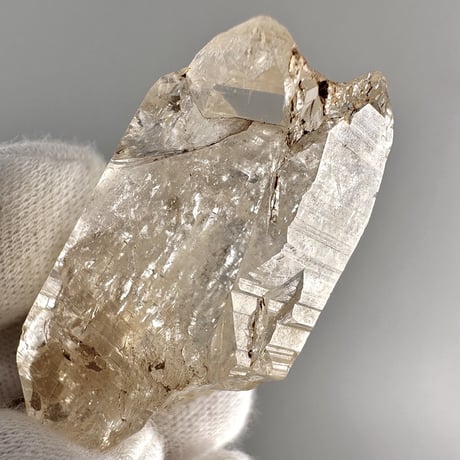 【ガネッシュヒマール産】リモナイトイン天然ヒマラヤ水晶 ミニポイント "HH"/Ganesh Himal Limonite in Himalayan Quartz Mini Point
