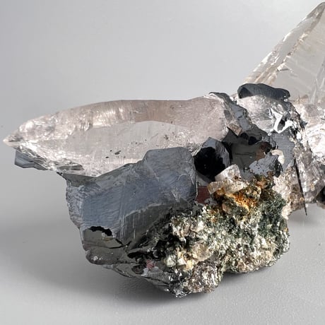 【ガネッシュヒマール産】ヘマタイトイン天然ヒマラヤ水晶/Ganesh Himal hematite in Himalayan Quartz