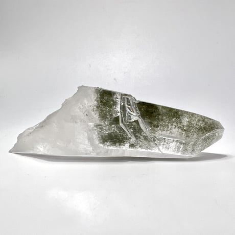 【ガネッシュヒマール産】クローライトイン天然ヒマラヤ水晶ナチュラルポイント③ Ganesh Himal Chlorite in Himalayan Quartz Natural Point