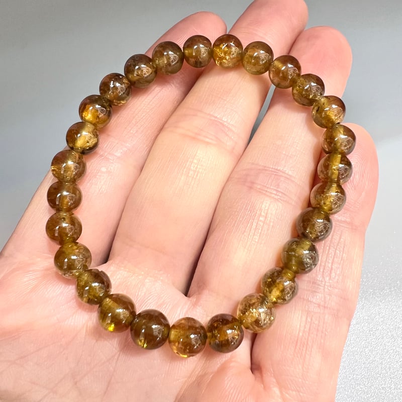 ネパール産トルマリン　ハニーカラーブレスレット ネパール産トルマリン ハニーカラーブレスレット