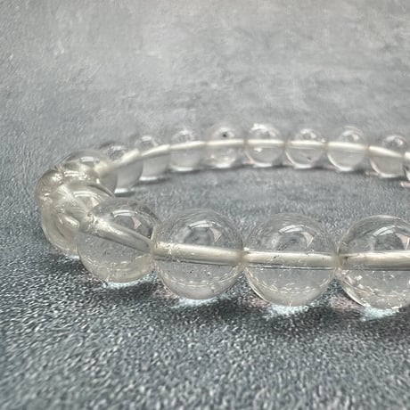 【ガネッシュヒマール産】天然ヒマラヤ水晶ブレスレット9.6~9.9mm内径17cm/Ganesh Himal Himalayan Quartz Bracelet