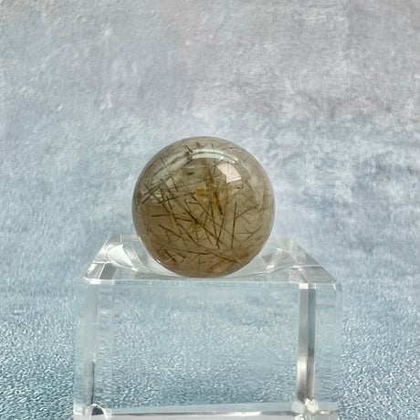 【ガネッシュヒマール産】アクチノライトイン天然ヒマラヤ水晶ビーズ①/Ganesh Himal Actinolite in Himalayan Quartz beads