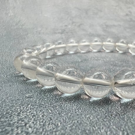 【ガネッシュヒマール産】天然ヒマラヤ水晶ブレスレット8mm内径16cm/Ganesh Himal Himalayan Quartz bBracelet