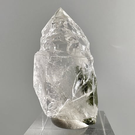 【ガネッシュヒマール産】クローライトイン天然ヒマラヤ水晶ミニポイント"RR" Ganesh Himal Chlorite in Himalayan Quartz Mini Point