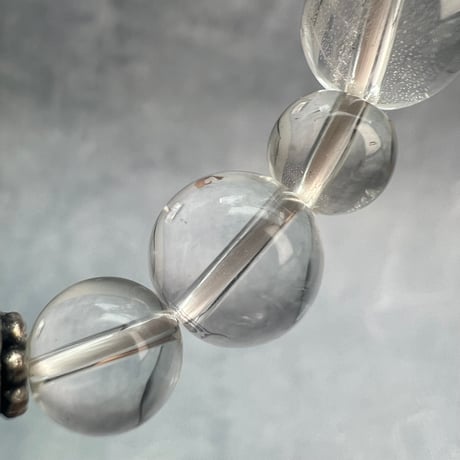 【ガネッシュヒマール産】天然ヒマラヤ水晶デザインブレスレット/Ganesh Himal Himalayan Quartz Design Bracelet