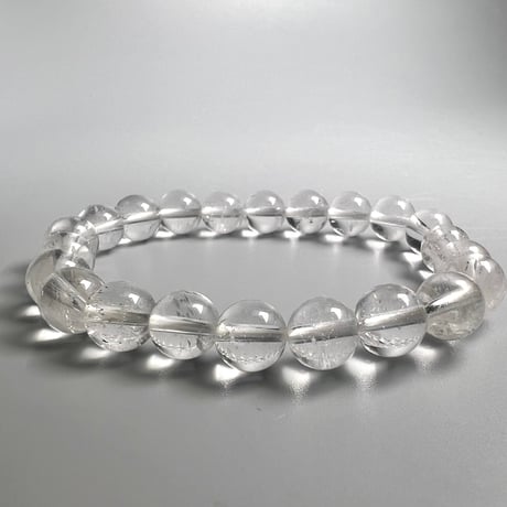 【ガネッシュヒマール産】天然ヒマラヤ水晶ブレスレット8mm内径15cm/Ganesh Himal Himalayan Quartz Bracelet