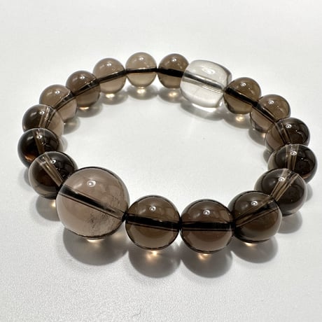 【デザインブレスレット】ガウリシャンカール産天然ヒマラヤスモーキークォーツ/Gaurishankar SmokyQuartz Design Bracelet
