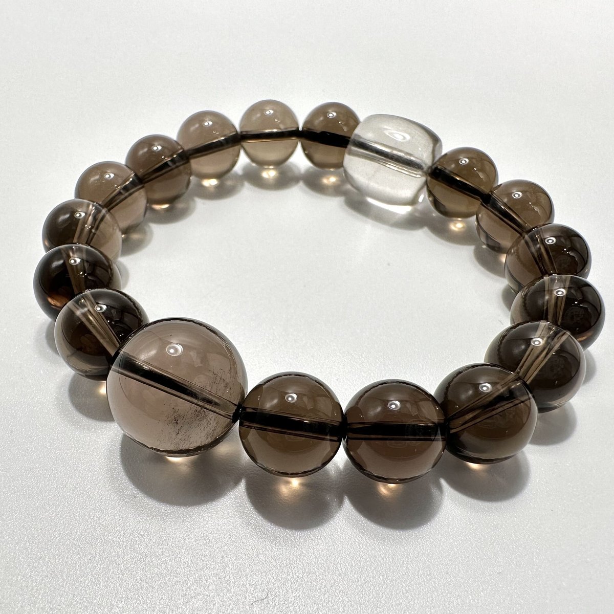 デザインブレスレット】ガウリシャンカール産天然ヒマラヤスモーキー