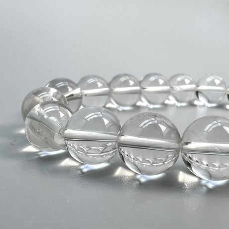 【ハイクオリティー】ガネッシュヒマール産天然ヒマラヤ水晶ブレスレット10mm内径15cm/High Quality Ganesh Himal Himalayan Quartz Bracelet