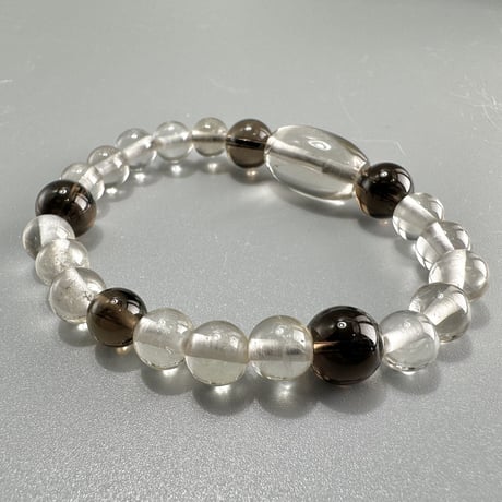 ガウリシャンカール産天然ヒマラヤスモーキークォーツ デザインブレスレット2️⃣ Gaurishankar SmokyQuartz Design Bracelet